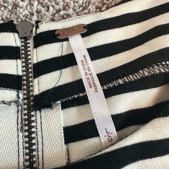 Free People black and white striped mini a-line dress size L - Picture 7 of 12